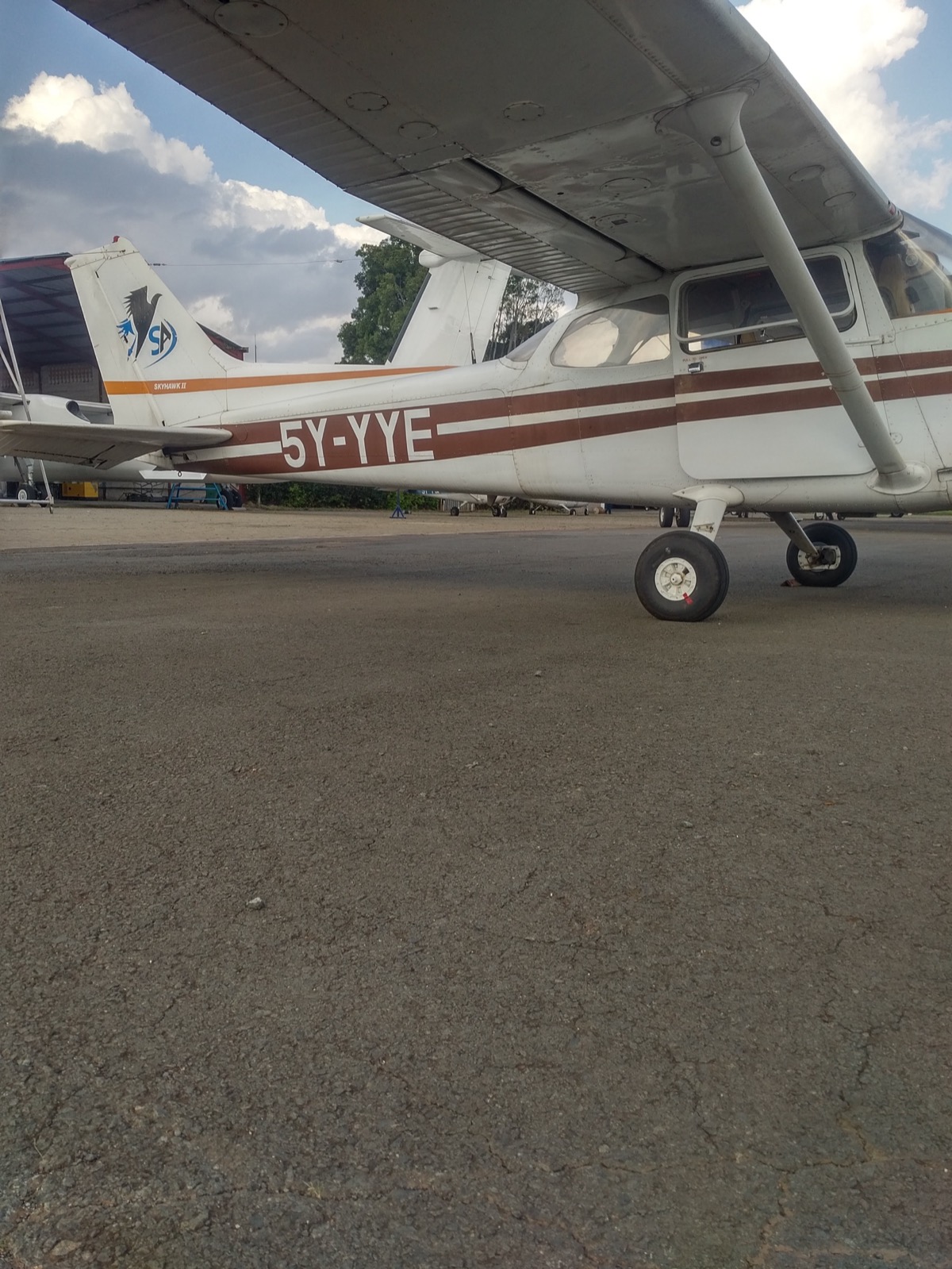 Cessna 172 Skyhawk registration 5Y-YYE pilot training aircraft at Wilson Airport Nairobi